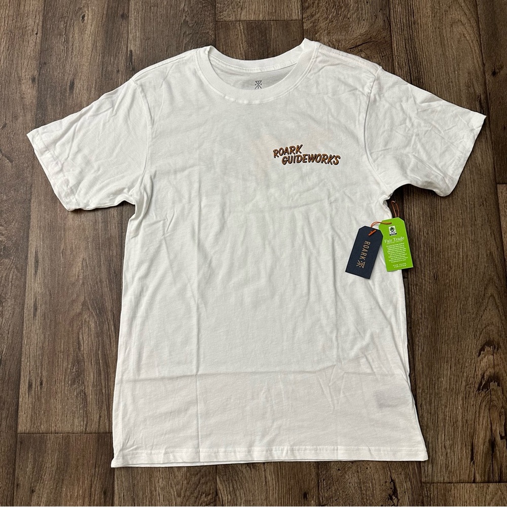 ROARK Welcome To New Zealand Guideworks T-Shirt TIKI TOUR Men’s Size M White